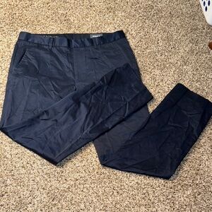 Men's Navy Slim Straight Monday Pants 34/30